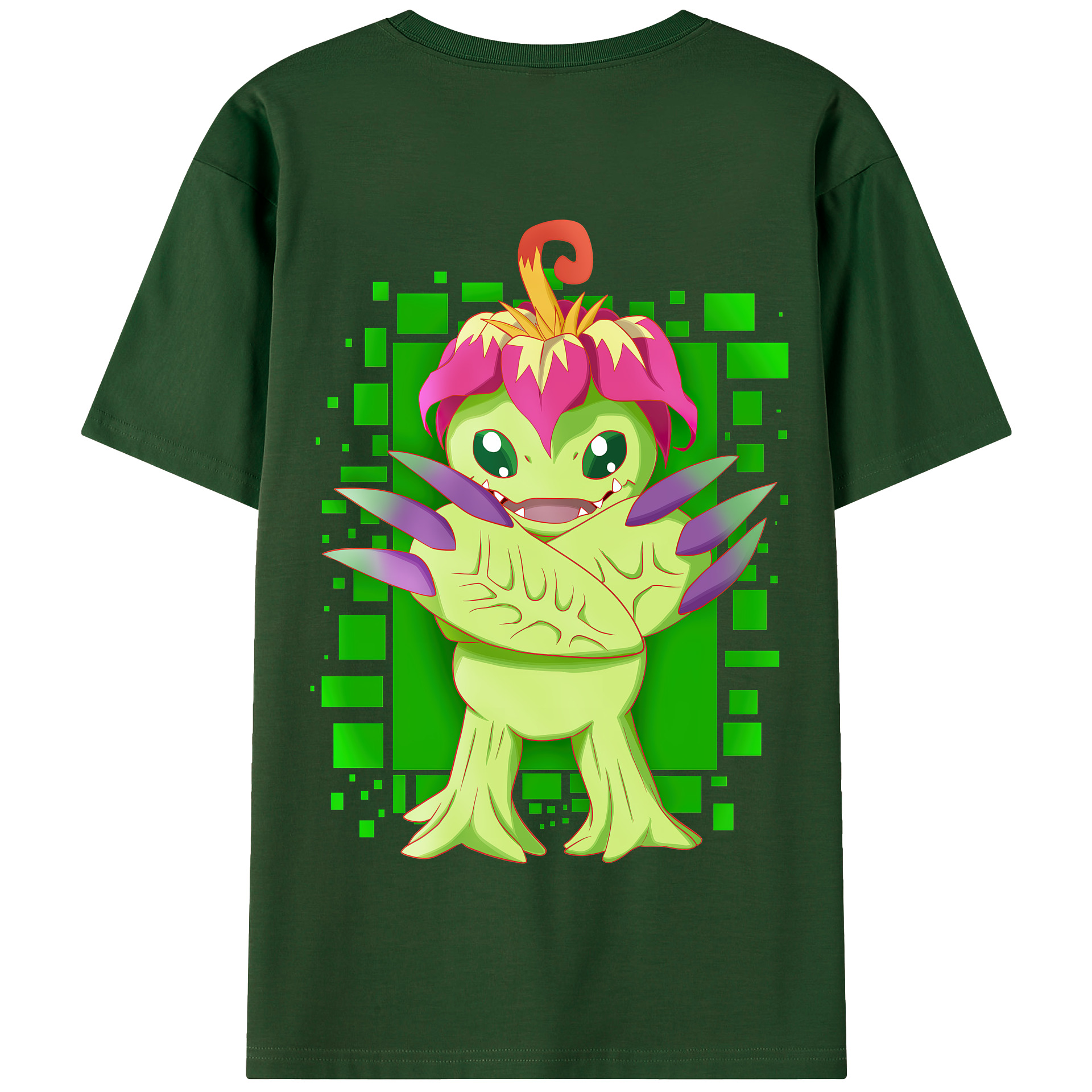 （画像用） Digimon デジタルモンスター/デジモン 綿100％半袖Tシャツ（背面プリント）